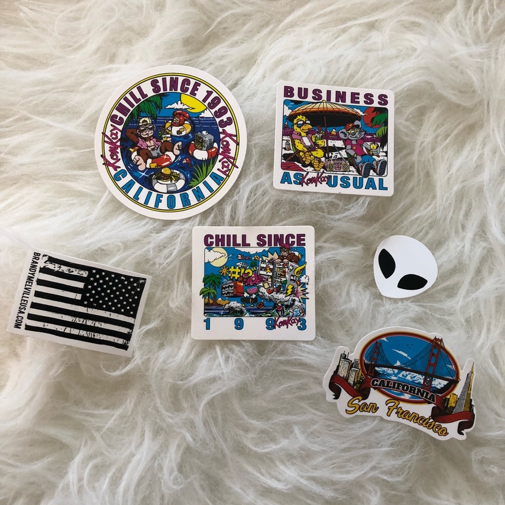 NEW RANDOM BRANDY MELVILLE STICKERS BUNDLE PACK - Picture 5 of 8
